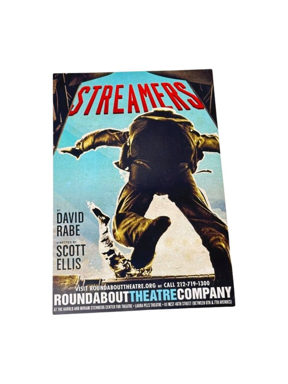 Streamers  Roundabout Theater David Rabe Viet Nam Play Flyer Ad NYC USA 2008
